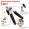 2PCS Abrelatas, Abrelatas de Acero Inoxidable, Abrelatas Manual, Abrelatas Multifunción,