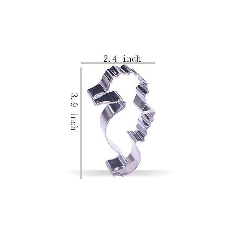 9.9 cm Seahorse Cookie Cutter - Stainless Steel