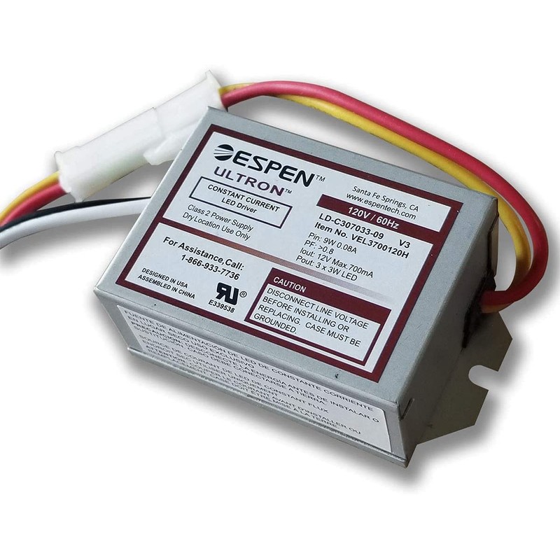 VEL3700120H, LD-C307033-09 Espen LED Driver, Constant Current, Input 120V, 3