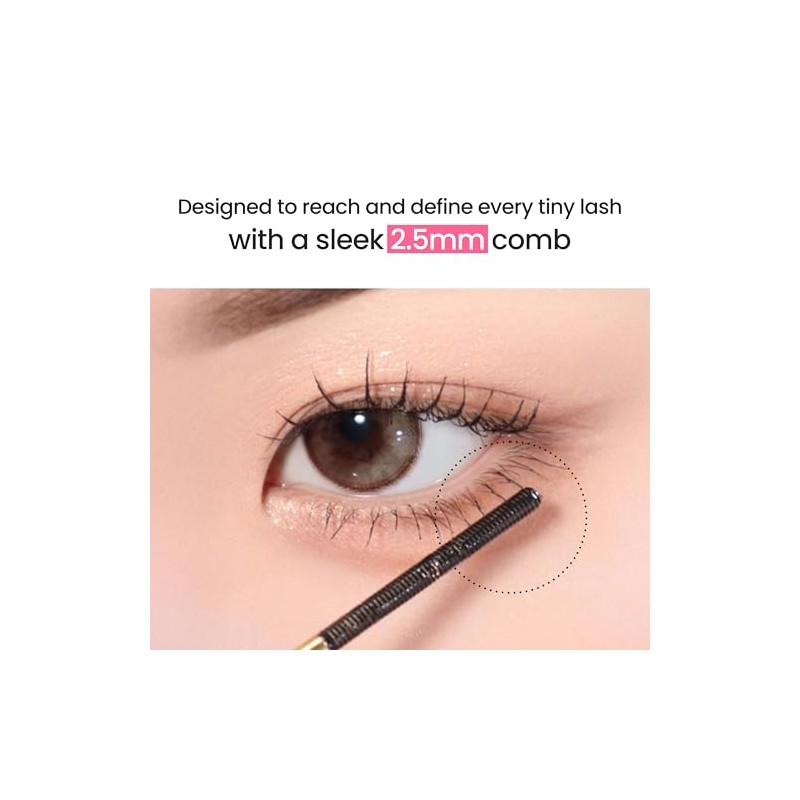 DERMALOGY by NEOGENLAB Extra Slim Metal Mascara, Long-Lasting Volumizing &