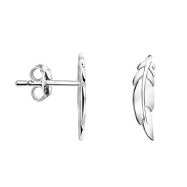 SOFIA MILANI - Women's Earrings 925 Silver - Stud Earrings as Leaf Branch - 20678, Sterling Silver, No Gemstone