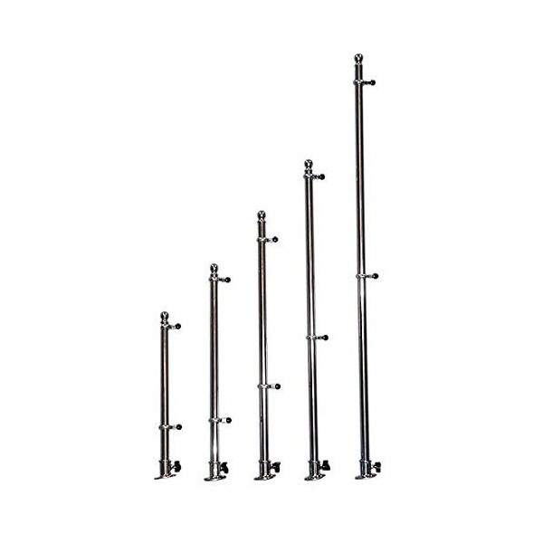 Taylor Made Products 903 Boat Flag Pole Kit, Stainless Steel, 24 inch