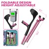 Lightweight Foldable Forearm Crutches, Height Adjustable Pink