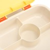 Bento Lunch Box ABS Separate Compartments with Buckle Handle Leakage