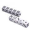 YAARUJEE Dice Dice 25mm 10pcs 6-Sided Right Angle Large White