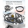 ULZOZN Upgrade Aluminum Coolant Thermostat Housing Assembly Fit for Chevy