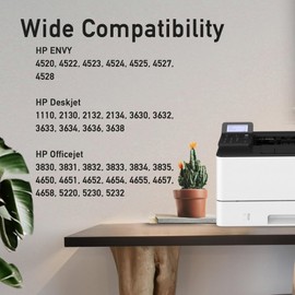 kamo 302XL (1x Schwarz, 1x Farbe) Multipack Druckerpatronen Kompatibel mit HP 302 302 XL - für Envy 4525 4520 4527 4522, OfficeJet 5230 3831 5220 3830 4650 4561 4562, DeskJet 3636 3633 1110 2130 3630