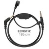 kwmobile Headphone Cable for Sony WH-1000XM5 / WH-1000XM4 / MDR-100ABN
