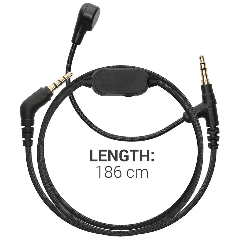 kwmobile Headphone Cable for Sony WH-1000XM5 / WH-1000XM4 / MDR-100ABN