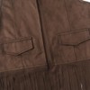 Spring&Gege Kids Suede Fringe Vest 70s Cowboy Cowgirl Western Faux