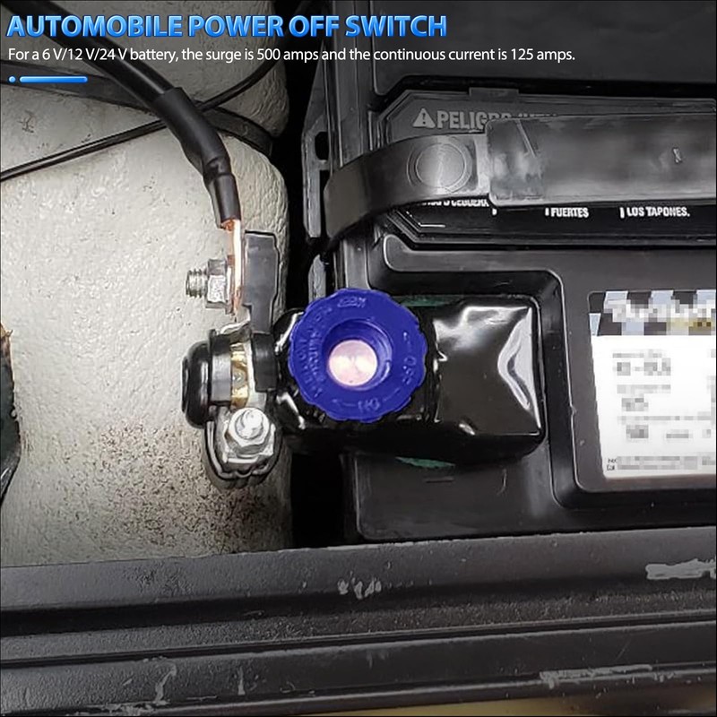 Pure Brass Car Top Post Battery Disconnect Switch Isolator Quick