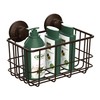 SANNO Powerfu Suction Cup Shower Caddy Basket for Shampoo Combo