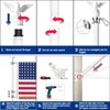 6FT Flag Pole for Outside House with Steel Bearing Rings,
