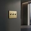 Rio Salto MIDSIZE BRASS Light Switch Plate Outlet Cover Wall