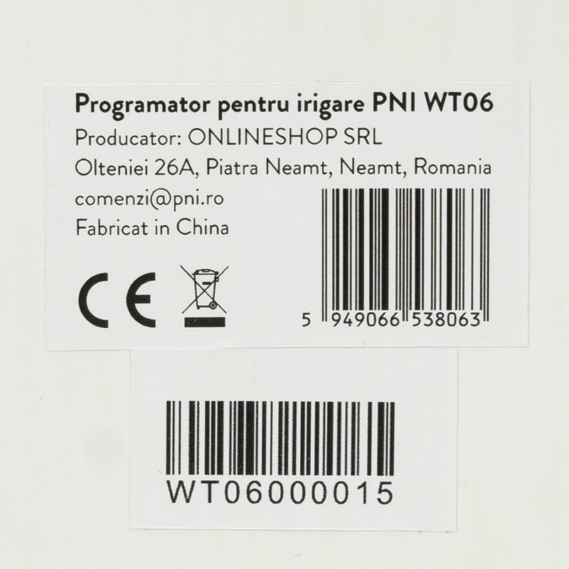 PNI WT06 Irrigation Programmer, Dark Green, 100 X 150 X