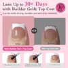 Uñas Postizas Para Mujer, Color Marrón Y Rosa, 15 Tamaños,
