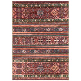 Keen Home Design Machine Washable Area Rugs with Non-Slip Backing, Ideal for Hallway, Living Room, Bedroom, Kitchen and Laundry Room, Vintage Moroccan and Low Pile Rug (3' x 5')
