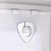 1 tenda a pacchetto con ganci a U, colore bianco,