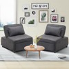 Ainfox Sleeper Sofa Chair Bed, 4-in-1 Convertible Ottoman Sofa Couch