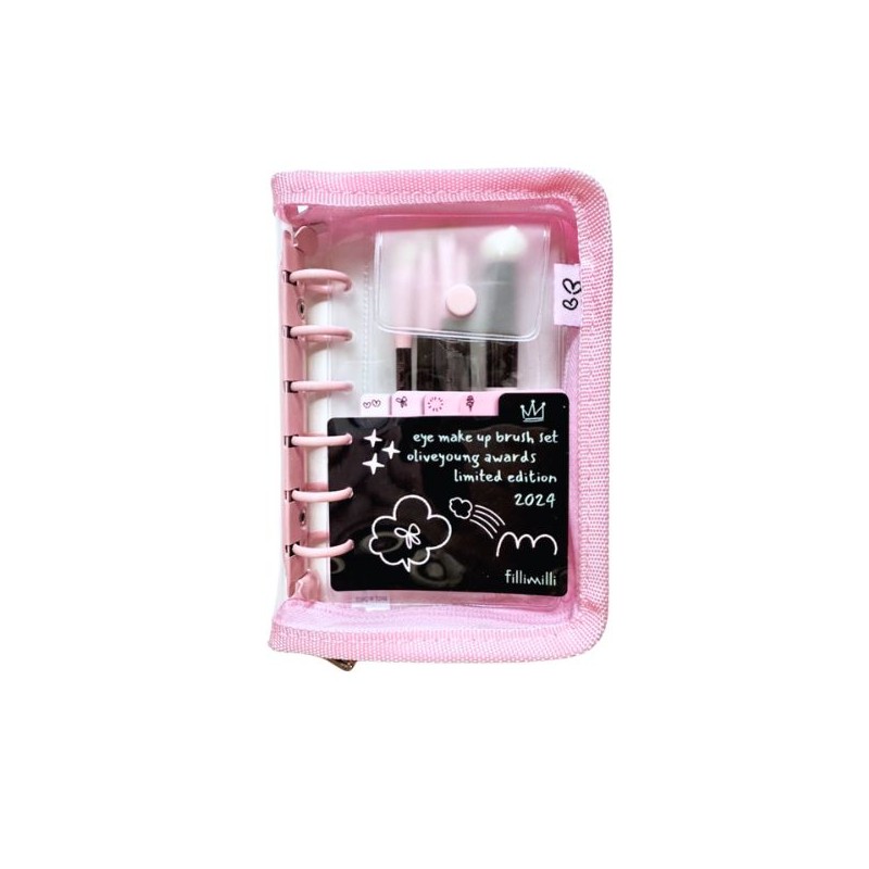 FILLIMILLI Eye Makeup Brush Set 6items [Black Pink Edition Limited