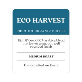 Copper Moon Coffee, Eco Harvest Organic, Medium Roast, Ground, 3 x 12 oz