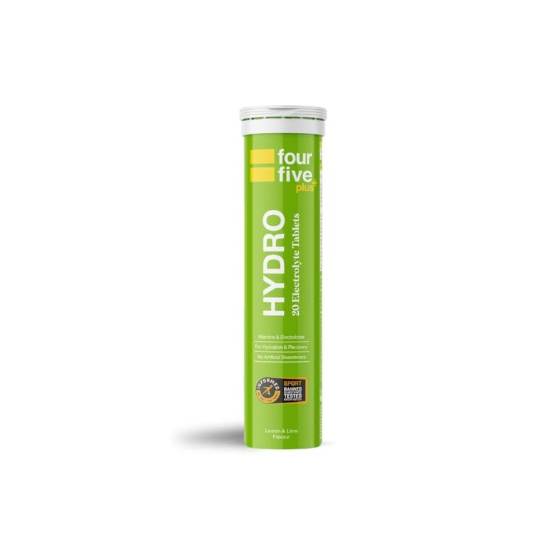 fourfive Hydration Tablets (Lemon&Lime) Low Calorie Vitamin Electrolytes, Vegan, Magnesium