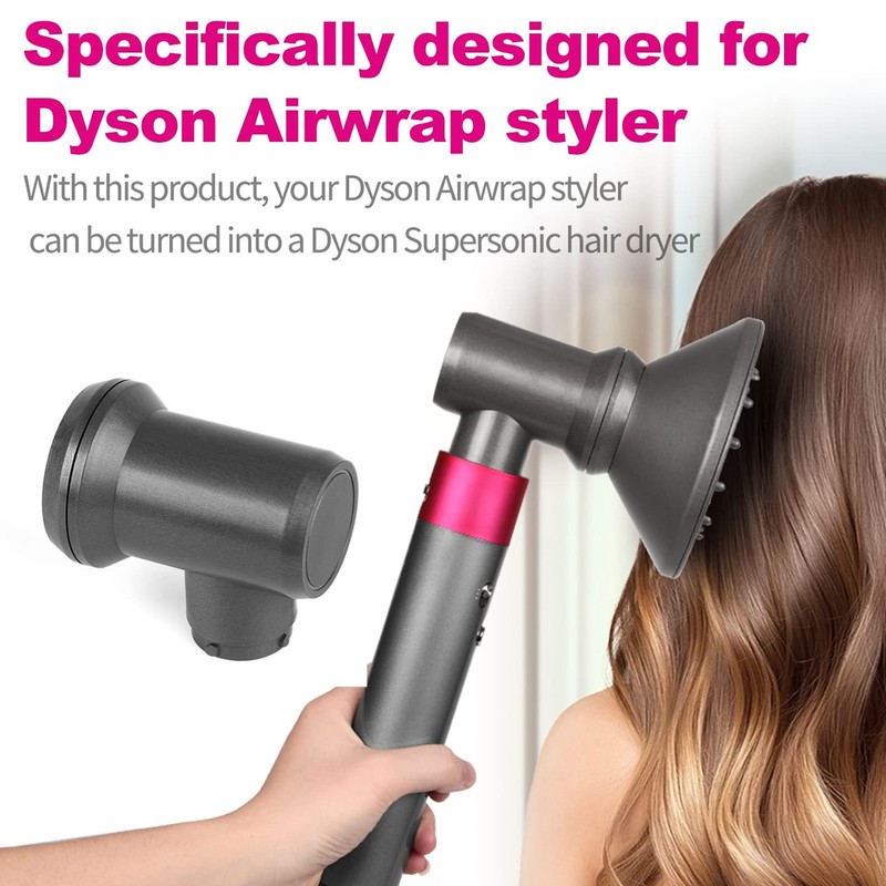 Hair Dryer Adapter Connector PA66 Converting Styling Hair Dryer Diffuser