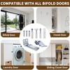 MCSDFN 4 Pack Bifold Door Hardware Repair Kit, Bi-fold Sliding