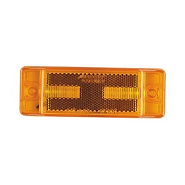 Maxxima M20330Y Amber 2" x 6" LED Clearance Marker/Auxiliary Turn Signal Light with Reflectorized Lens