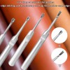 CODIRATO 8 Pieces Leather Edging Tool Stainless Steel Leather Edges