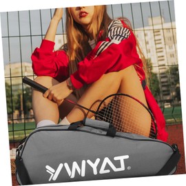 PAMINGONO Wear Resistant Tennis Racket Bag Badminton Pouch Convenient Racket Carry Case Tennis Racquet Handbag Waterproof Outdoor Sports Bag for Badminton and Tennis