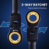 DikTalk 22-Piece Ratcheting Wrench Set with 180° Flex Head &