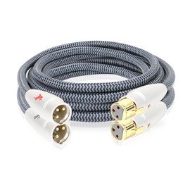Impeto XLR Cable [1.5 m 2 Pack] Microphone Cable, 3-Pin XLR Male to Female Microphone Cable for Microphone, Amplifier, CD Player, Mixer, Speaker - 1.5 m