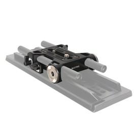 NICEYRIG Rosette Mount 15mm Rod Rail Baseplate with Dovetail Clamp for ARRI Standard Bridge Plate, Applicable for Blackmagic Design Pocket Cinema Camera 6K Pro/6K G2, Cinema Camera, Camcorder - 512