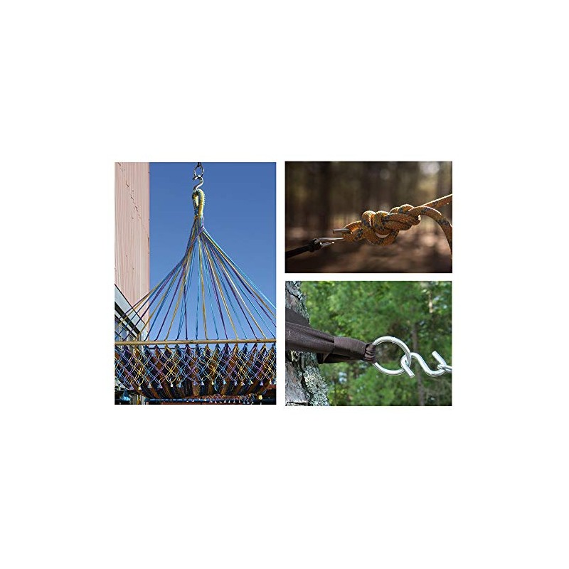 Screws City Heavy Duty S Hook 8mm Thick Hammock S-Hook