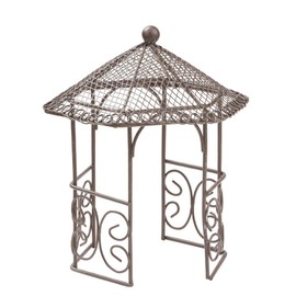 Hobbyfun Gazebo Approx. 14 cm Brown