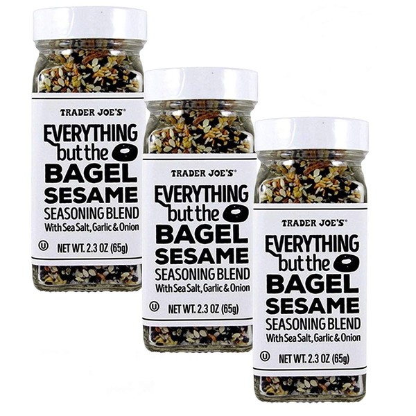 Trader Joe's Everything but The Bagel Sesame Seasoning Blend 2.3 oz, Pack of 3