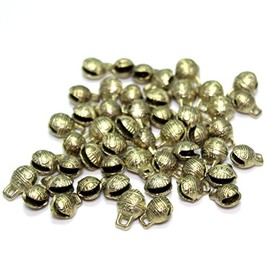 Kleenes Traumhandel® Brass Jingle Bell with Chinese Characters (50, 11 mm)