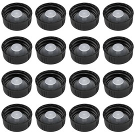 AYLIFU Bottle Cap Dispensing Cap Bottle Transfer Cap Black Diameter 28mm/1.1inch for Daily Chemical and Food Bottles and Industrial use 16 pcs