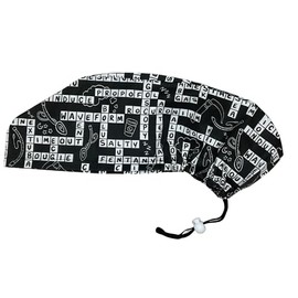 Louis + Phil Anesthesia Crossword Euro Scrub Cap