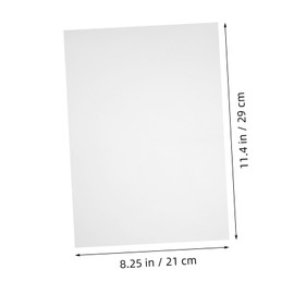 Mobestech 10pcs Rigid Acrylic Sheets Clear PVC Sheets for Frame Replacement Stencils Card Making 3mm Transparent Hard Plastic