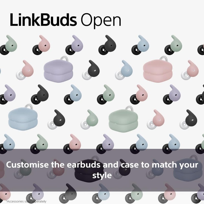 Case Cover for Sony LinkBuds Open - Easy Clip-On Ring,