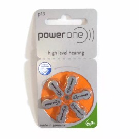 Power-One Power One Size 13 Hearing Aid Batteries P13 Wireless Approved Hg0% Pack of 60