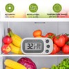 Digital Frigerator Thermometer 2 Pack, Waterproof Fridge and Freezer Thermometer,