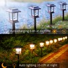 Glosola 6Pack Solar Pathway Lights Outdoor Waterproof IP65, Brown Solar