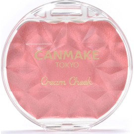 CANMAKE - Cream Cheek Pearl - Silky Smooth Long Lasting High Pigment Pearl - 0.14oz (3.9g) (P01 Peach Dazzle)