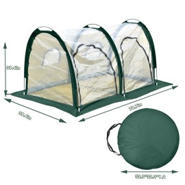 LIGHT AND DUST Pop Up Greenhouse Tunnel 79" L x 39.4" W x 39.4" H- Quick to Set Up,Portable and Lightweight Small Greenhouses for Outdoors，Used to Protect Plants from Cold Frost, Birds and Insects