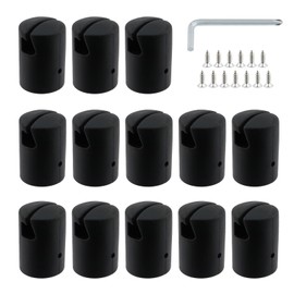 MY MIRONEY Trampoline Pipe Cover with Wrench&Screws 6PCS ABS Trampoline Enclosure Pole caps Replacement Parts Black Cover Suitable for Various Trampoline Frames Trampoline Accessories