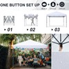 COOSHADE Durable Easy Pop Up Canopy Tent 10x10Ft(White)