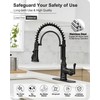 HOIGY 3 Modes Bronze Kitchen Faucet with Pull Down Sprayer,